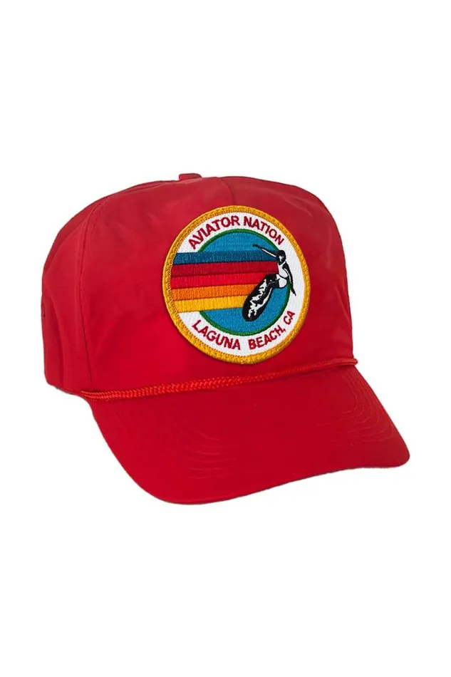 Signature Laguna Beach Vintage Nylon Trucker Hat WomenMen Aviator Nation Trucker Hats