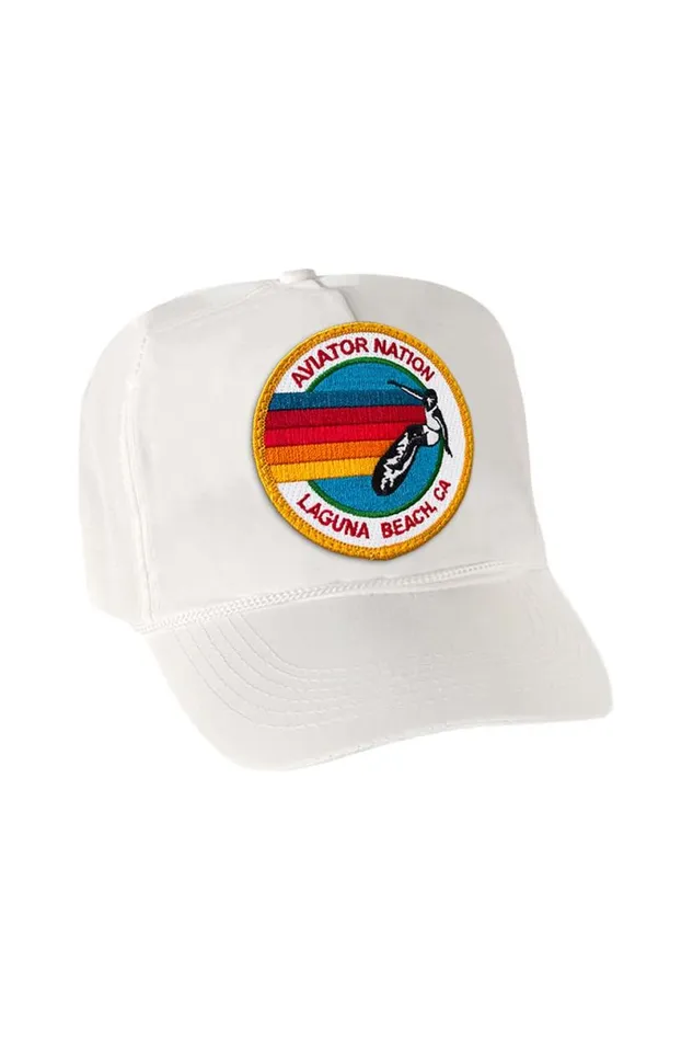 Signature Laguna Beach Vintage Nylon Trucker Hat WomenMen Aviator Nation Trucker Hats