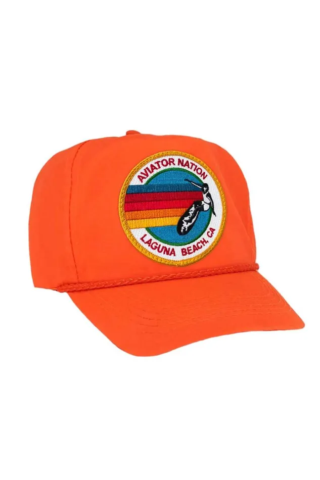 Signature Laguna Beach Vintage Nylon Trucker Hat WomenMen Aviator Nation Trucker Hats
