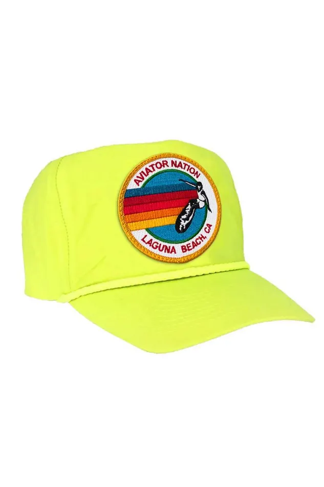 Signature Laguna Beach Vintage Nylon Trucker Hat WomenMen Aviator Nation Trucker Hats