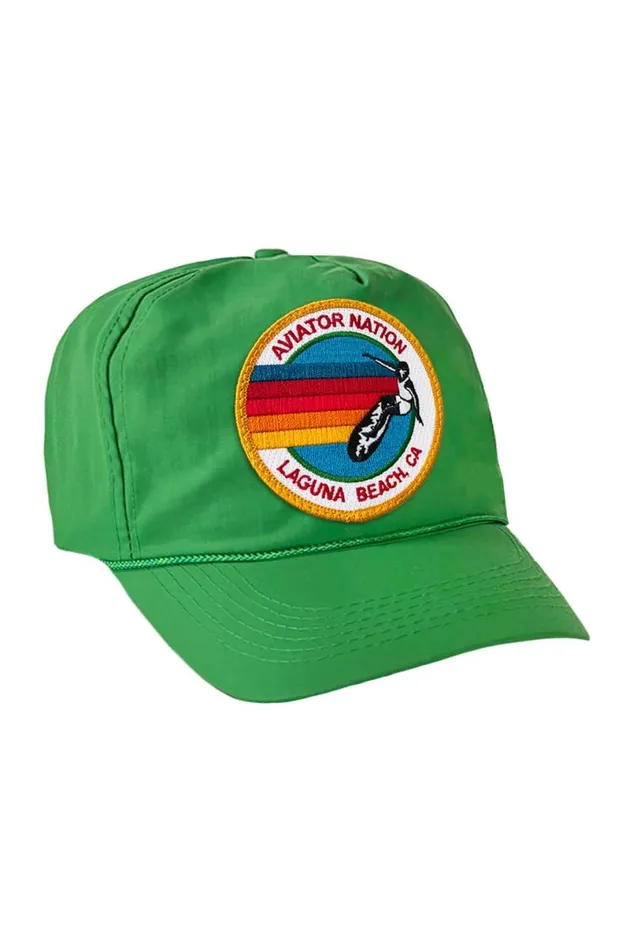 Signature Laguna Beach Vintage Nylon Trucker Hat WomenMen Aviator Nation Trucker Hats