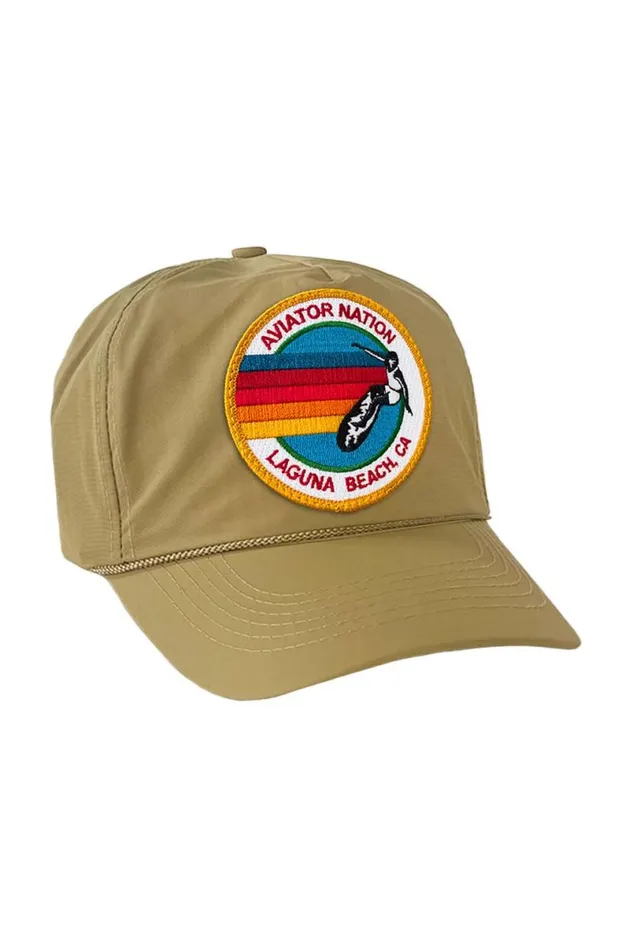 Signature Laguna Beach Vintage Nylon Trucker Hat WomenMen Aviator Nation Trucker Hats