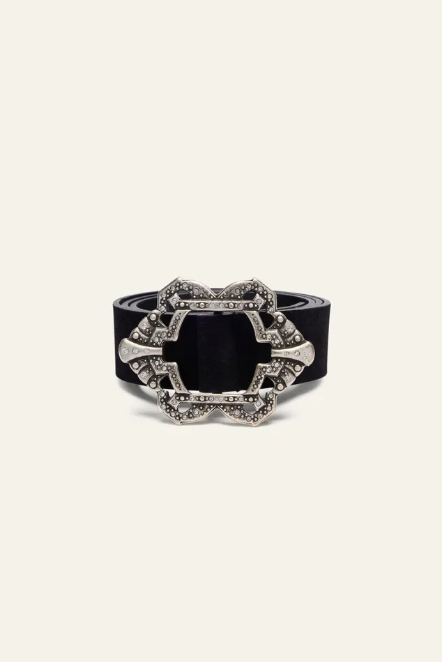 Silver Rhinestone Belt Berrie Black Women Baandsh Belts