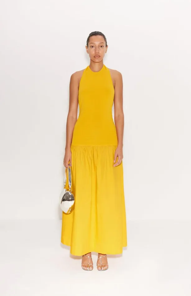 Simon Miller Dresses Women Junjo Combo Dress In Sherbert Orange