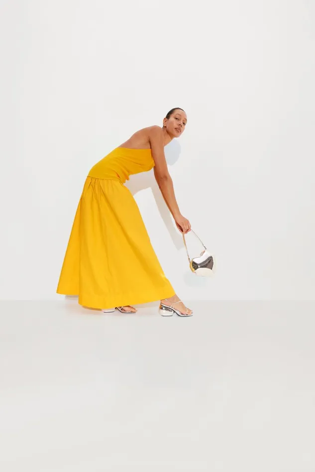 Simon Miller Dresses Women Junjo Combo Dress In Sherbert Orange Simon Miller Dresses Women Junjo Combo Dress In Sherbert Orange