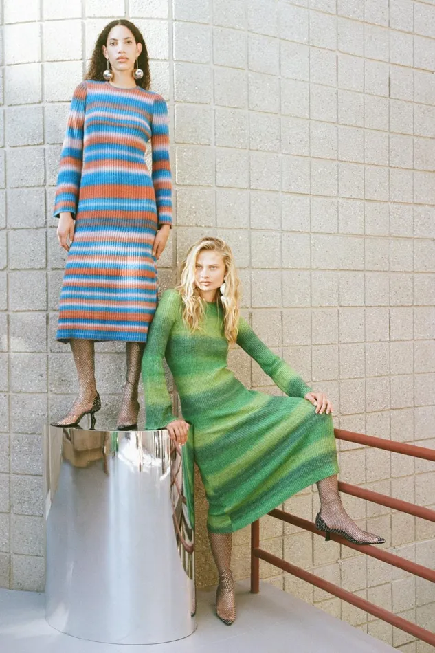 Simon Miller Knitwear Women Axon Dress In Gummy Green Multi