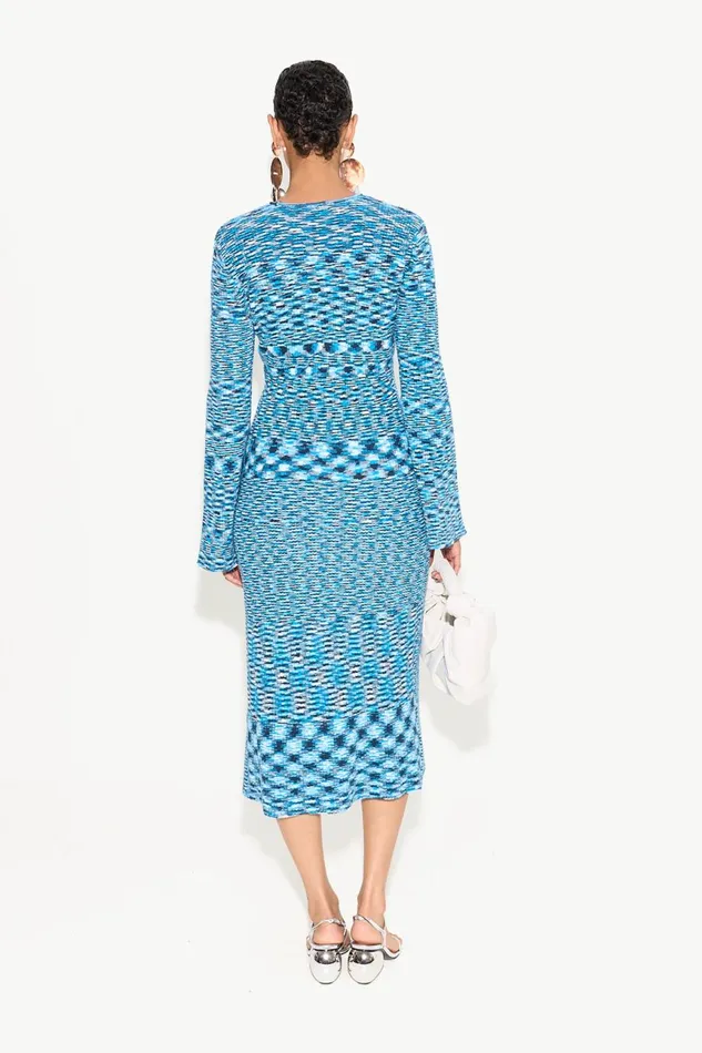 Simon Miller Knitwear Women Axon Knit Dress In Vivid Sky Multi Cotton