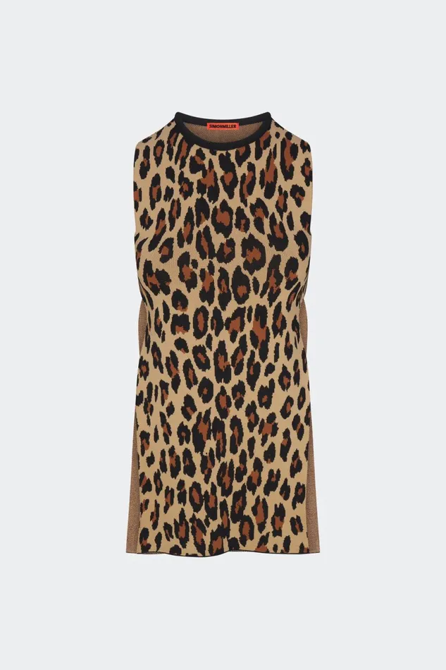 Simon Miller Knitwear Women Knits By Canoga Top In Cheetah