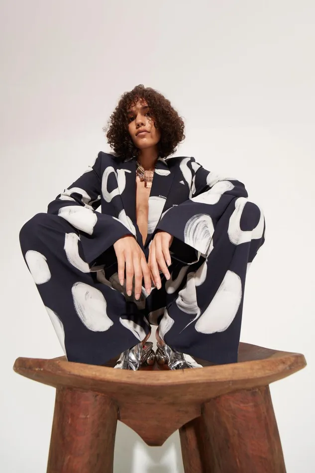 Simon Miller Sets Women Lennox Crepe Jacket In Painted Dot Simon Miller Sets Women Lennox Crepe Jacket In Painted Dot