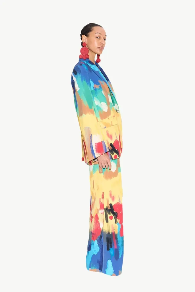 Simon Miller Sets Women Lennox Crepe Jacket In Palette Print Simon Miller Sets Women Lennox Crepe Jacket In Palette Print