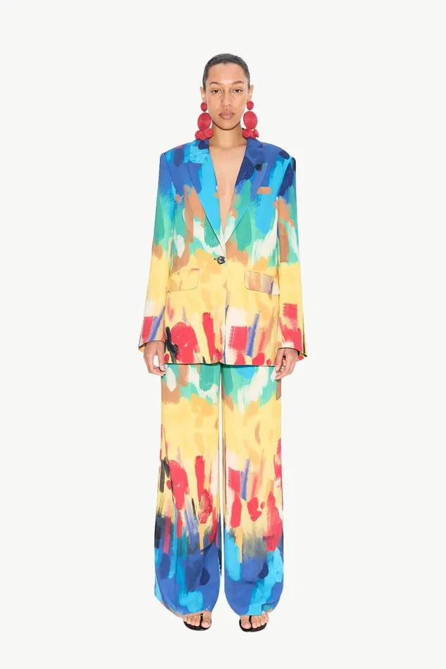 Simon Miller Sets Women Lennox Crepe Jacket In Palette Print Simon Miller Sets Women Lennox Crepe Jacket In Palette Print