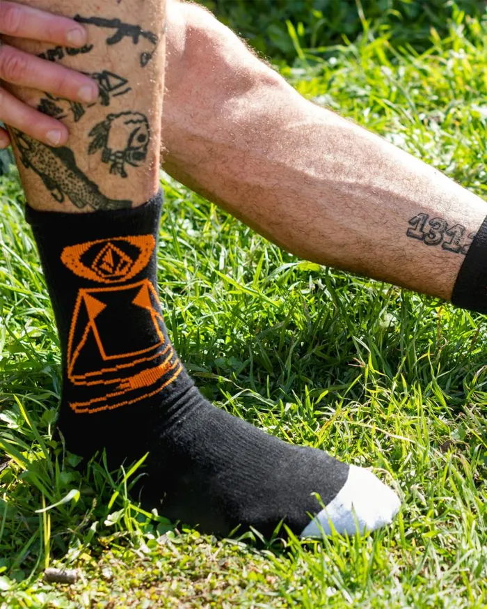 Skate Vitals Remy Stratton Socks 8211 Black Mens Volcom Socks