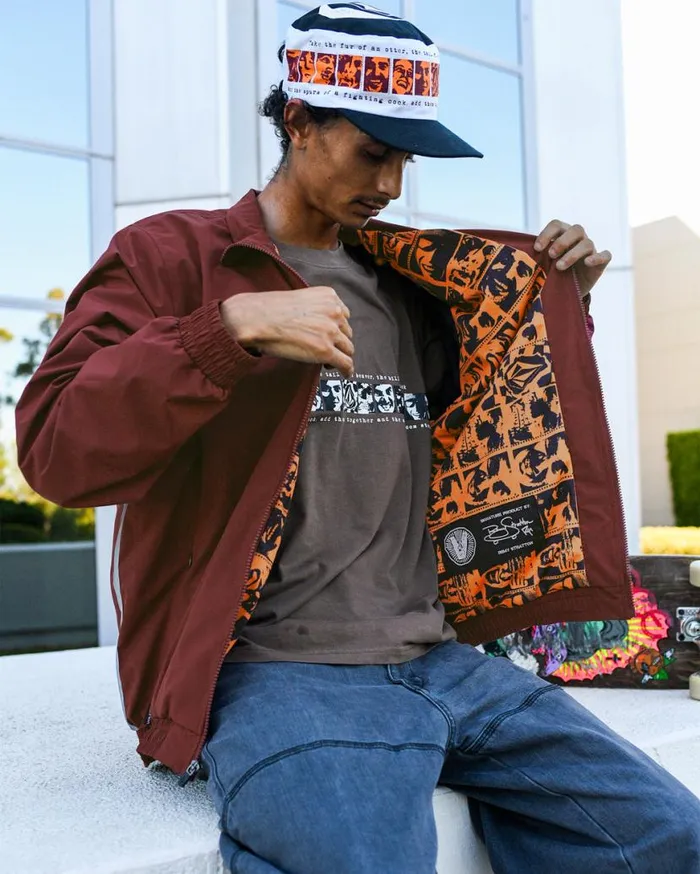 Skate Vitals Remy Stratton Track Jacket 8211 Merlot Mens Volcom Jackets