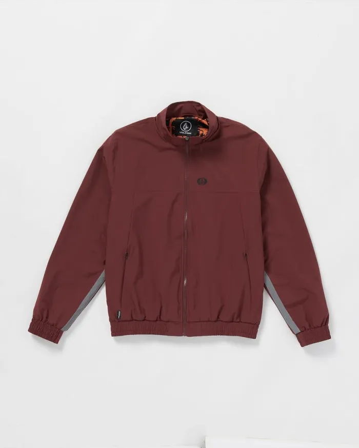 Skate Vitals Remy Stratton Track Jacket 8211 Merlot Mens Volcom Jackets