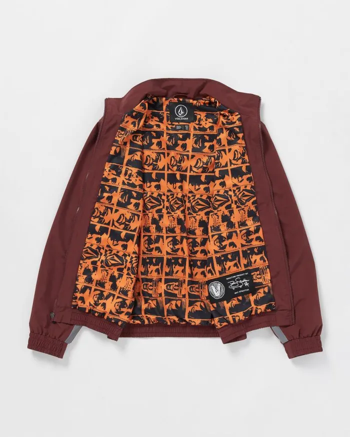 Skate Vitals Remy Stratton Track Jacket 8211 Merlot Mens Volcom Jackets