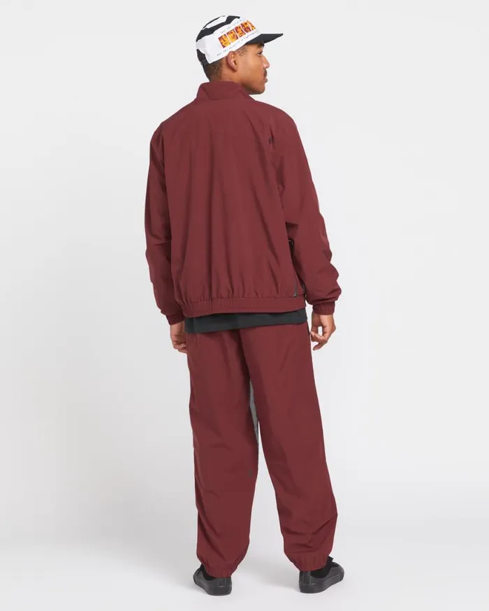 Skate Vitals Remy Stratton Track Jacket 8211 Merlot Mens Volcom Jackets
