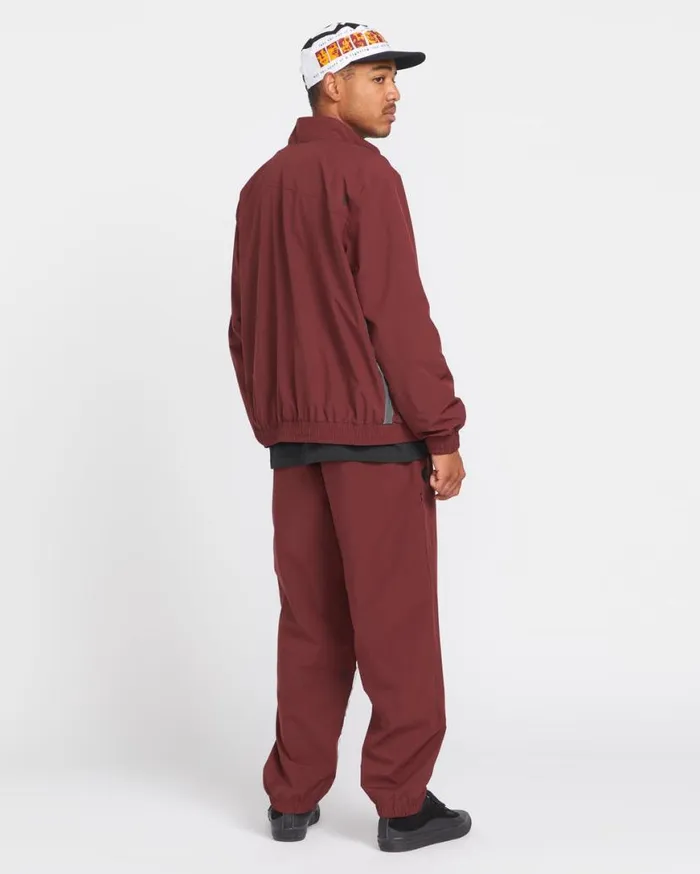 Skate Vitals Remy Stratton Track Jacket 8211 Merlot Mens Volcom Jackets