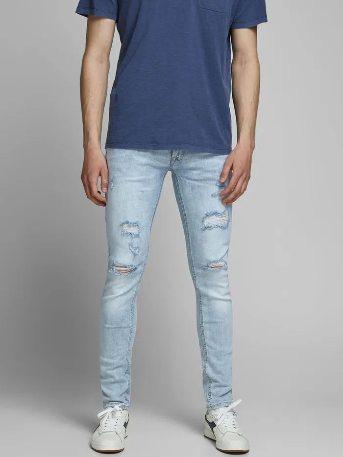 Skinny Jeans JACK and JONES Mens LIAM ORIGINAL AM 202 50SPS SKINNY FIT JEANS Blue Blue Denim Skinny Jeans JACK and JONES Mens LIAM ORIGINAL AM 202 50SPS SKINNY FIT JEANS Blue Blue Denim