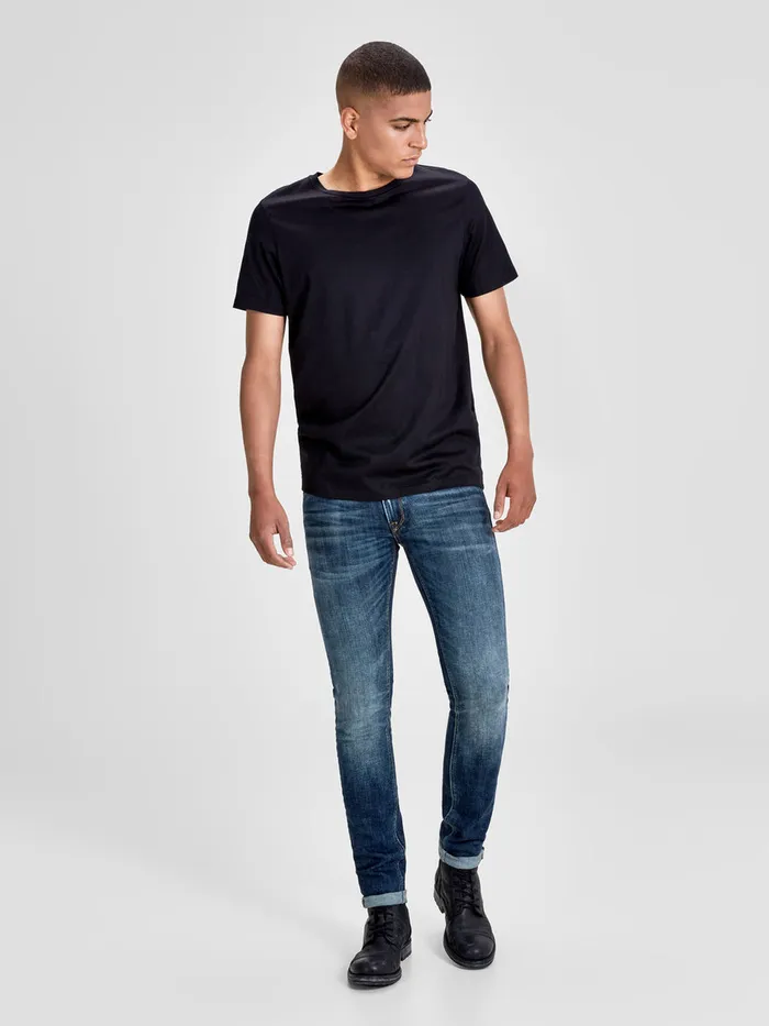 Skinny Jeans JACK and JONES Mens LIAM ORIGINAL JJ 019 50SPS SKINNY FIT JEANS Blue Blue Denim