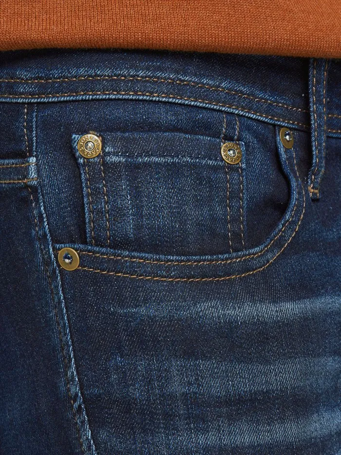 Skinny Jeans JACK and JONES Mens TOM ORIGINAL JOS 991 SKINNY FIT JEANS Blue Blue Denim