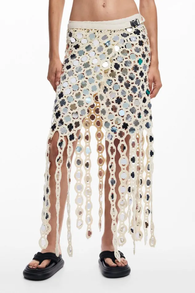 Skirts And Shorts Women Desigual Wrap Skirt White