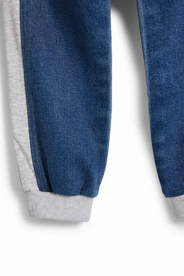 Skirts And Trousers Kids Desigual Ribbed Star Jogger Pants Blue