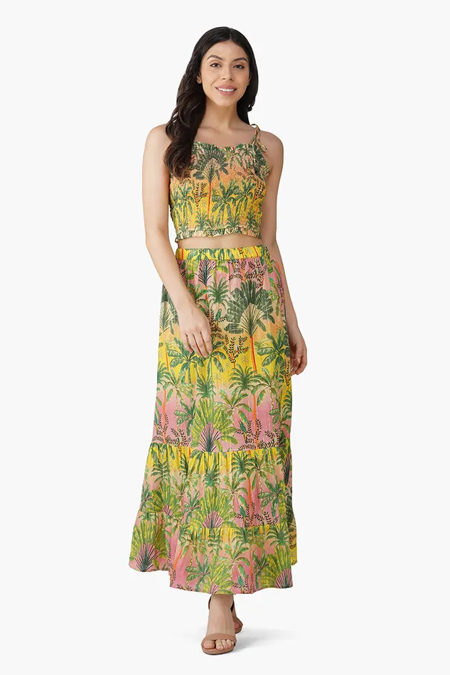 Skirts Women America and Beyond Endless Summer Printed Tiered Skirt