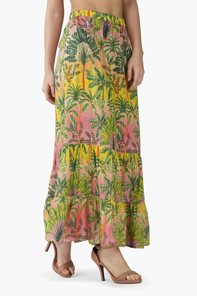 Skirts Women America and Beyond Endless Summer Printed Tiered Skirt