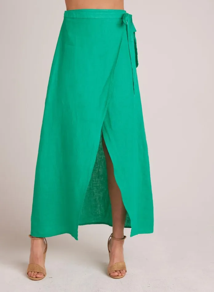 Skirts Women Bella Dahl Maxi Wrap Skirt 8211 Tropical Green Skirts Women Bella Dahl Maxi Wrap Skirt 8211 Tropical Green