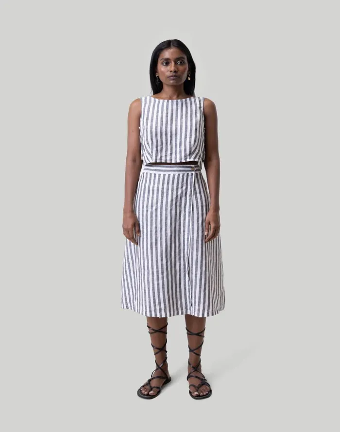 Skirts Women Madewell Reistor Overlap Midi Skirt White