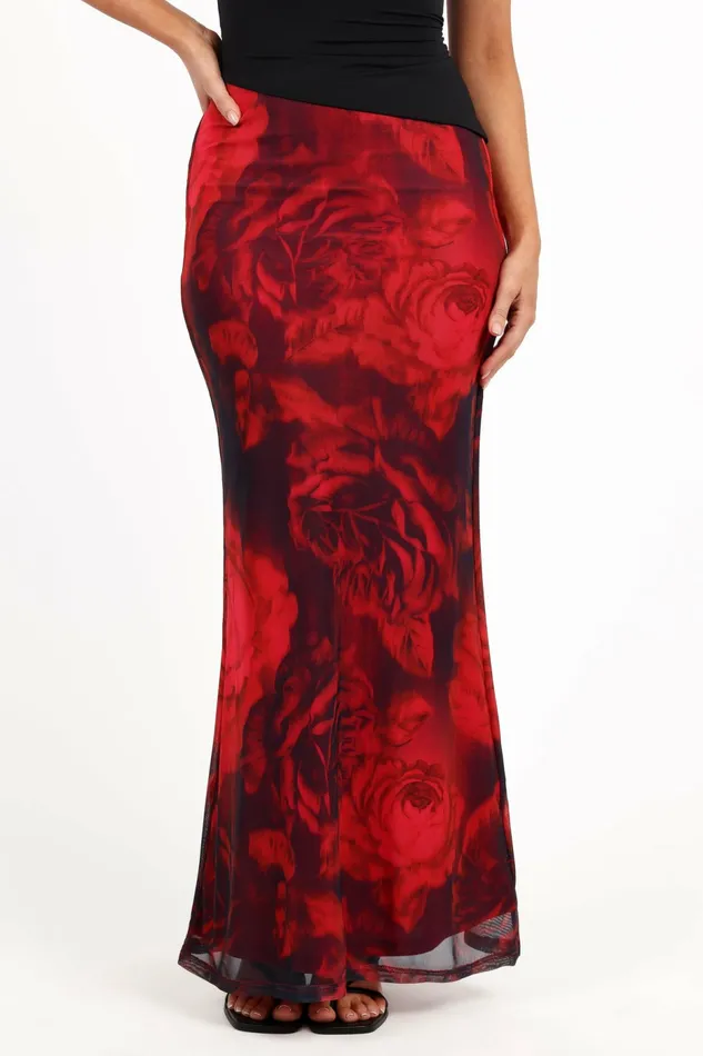 Skirts Women Petal and Pup Cici Maxi Skirt Rose Print