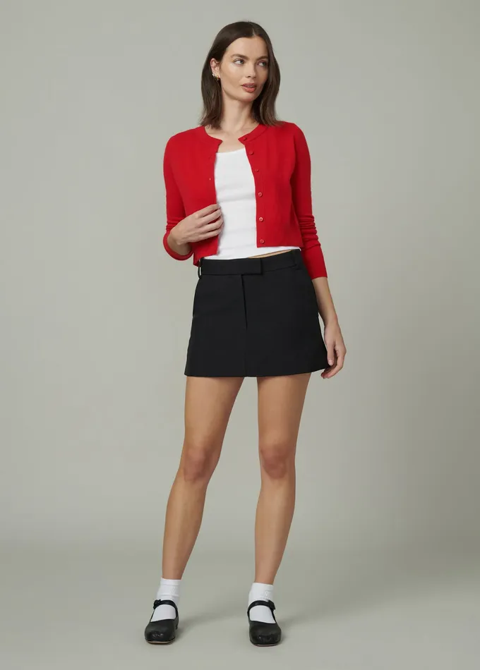Skirts Women THE CHLOE TAILORED MINI SKIRT Black Joe8217s Jeans