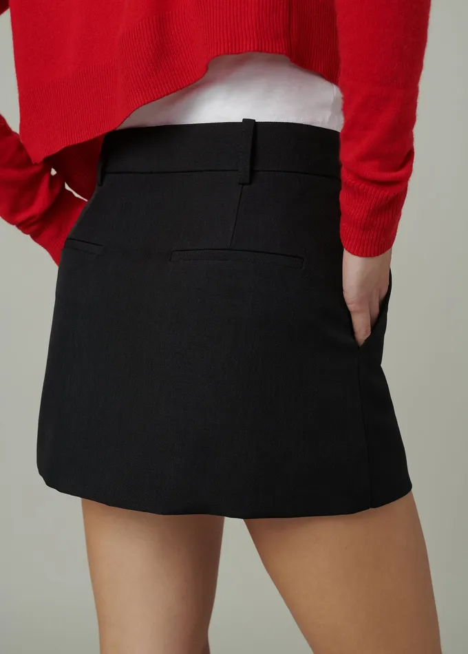 Skirts Women THE CHLOE TAILORED MINI SKIRT Black Joe8217s Jeans