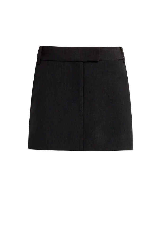 Skirts Women THE CHLOE TAILORED MINI SKIRT Black Joe8217s Jeans