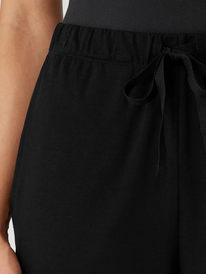 Sleepwear Women Eileen Fisher Organic Cotton Interlock Jogger Sleep Pant Black