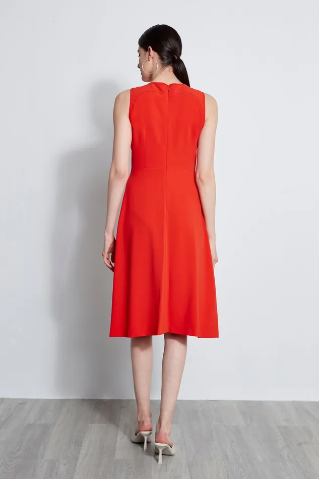 Sleeveless Dresses Women Elie Tahari Lace Applique Midi Dress AGAVE