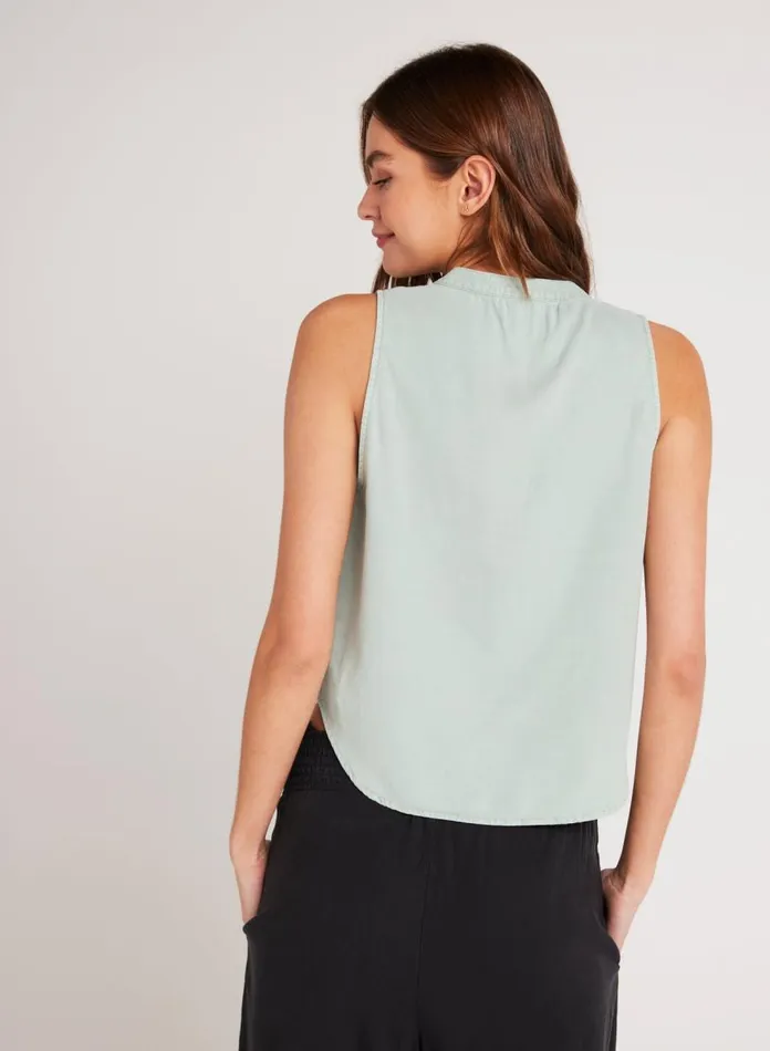 Sleeveless Women Bella Dahl Sleeveless Pullover 8211 Oasis Green Sleeveless Women Bella Dahl Sleeveless Pullover 8211 Oasis Green