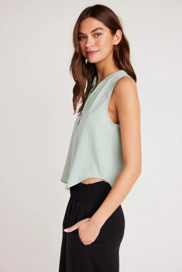 Sleeveless Women Bella Dahl Sleeveless Pullover 8211 Oasis Green Sleeveless Women Bella Dahl Sleeveless Pullover 8211 Oasis Green