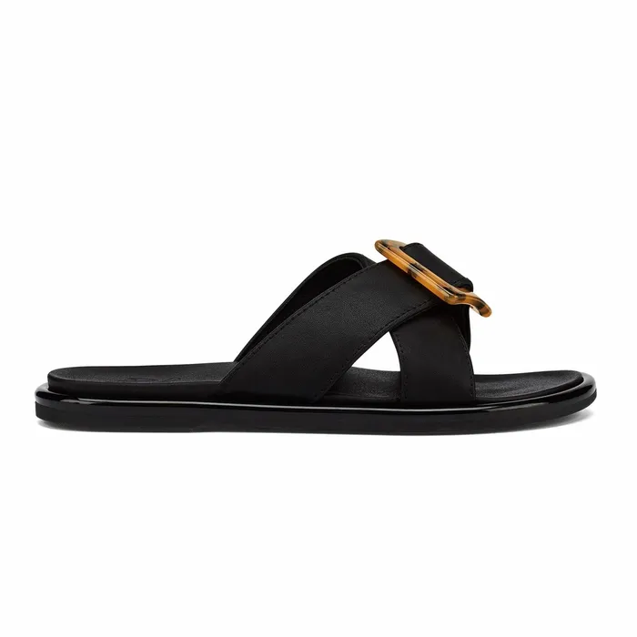 Slides Women Olukai Lai Slide Slide Beach Sandals 8211 Black