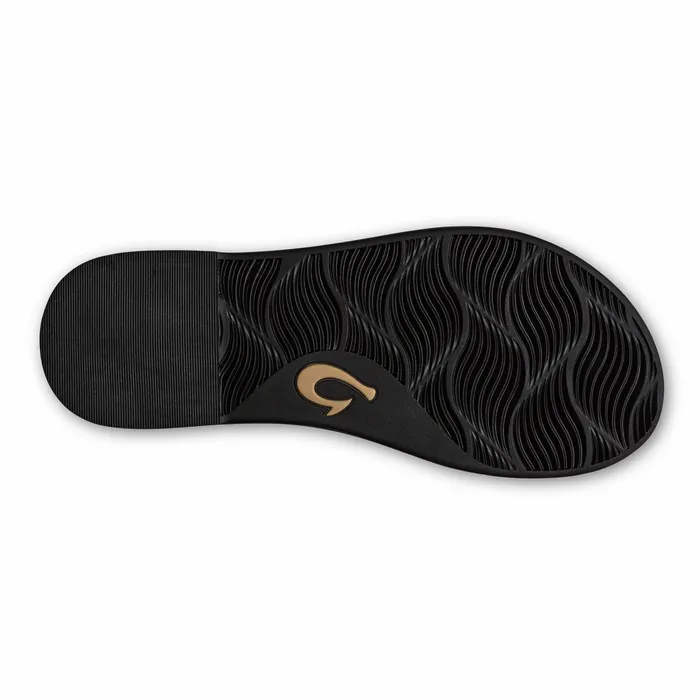 Slides Women Olukai Lai Slide Slide Beach Sandals 8211 Black