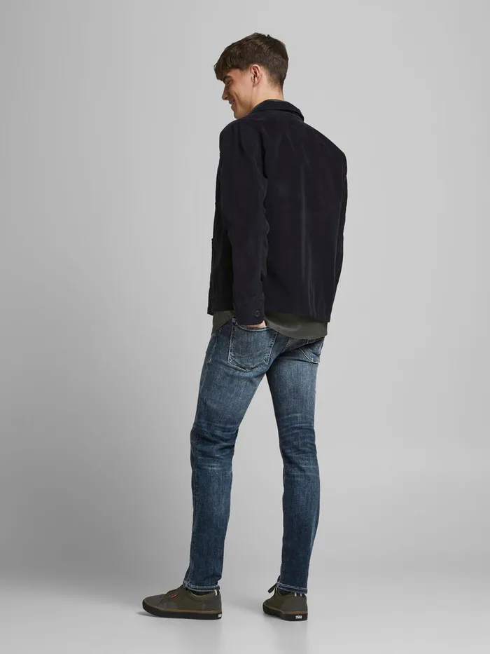 Slim and Straight Jeans JACK and JONES Mens TIM ORIGINAL AM 620 SLIMSTRAIGHT FIT JEANS Blue Blue Denim