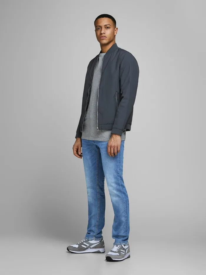 Slim and Straight Jeans JACK and JONES Mens TIM ORIGINAL AM 781 50SPS SLIMSTRAIGHT FIT JEANS Blue Blue Denim
