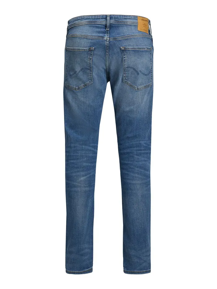 Slim and Straight Jeans JACK and JONES Mens TIM ORIGINAL AM 781 50SPS SLIMSTRAIGHT FIT JEANS Blue Blue Denim