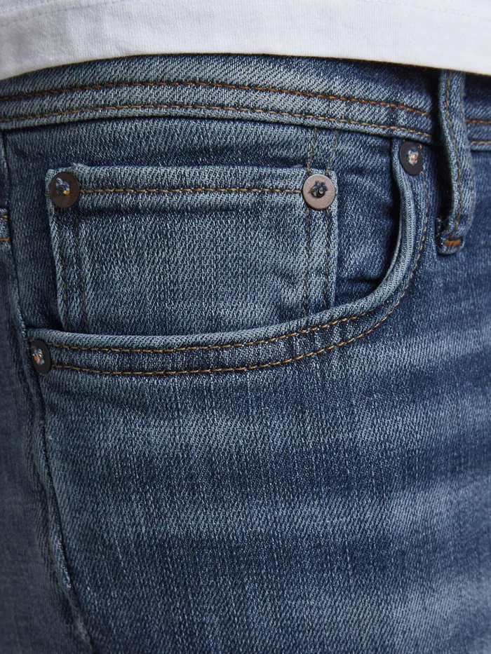 Slim and Straight Jeans JACK and JONES Mens TIM VINTAGE CJ 336 SLIMSTRAIGHT FIT JEANS Blue Blue Denim