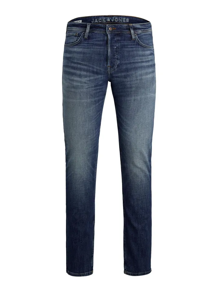 Slim and Straight Jeans JACK and JONES Mens TIM VINTAGE CJ 336 SLIMSTRAIGHT FIT JEANS Blue Blue Denim
