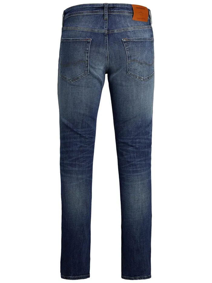 Slim and Straight Jeans JACK and JONES Mens TIM VINTAGE CJ 336 SLIMSTRAIGHT FIT JEANS Blue Blue Denim