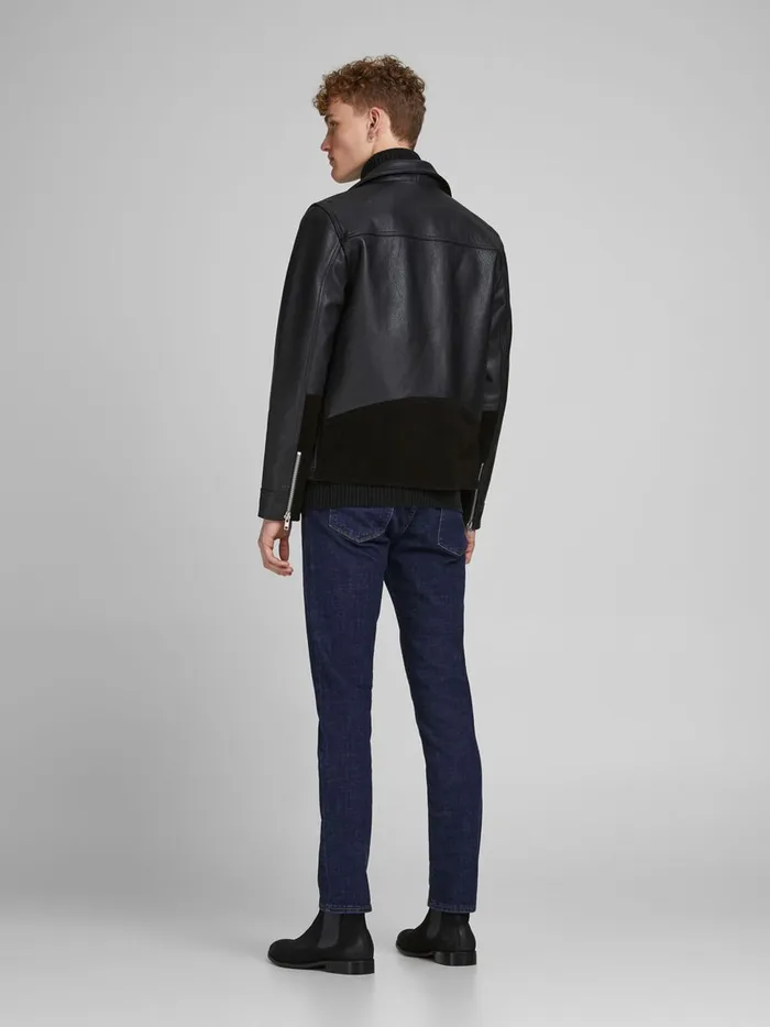 Slim Jeans JACK and JONES Mens GLENN FELIX AM 366 LID SLIM FIT JEANS Blue Blue Denim
