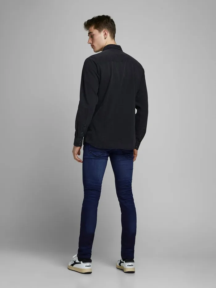 Slim Jeans JACK and JONES Mens GLENN FOX AM 892 SLIM FIT JEANS Blue Blue Denim