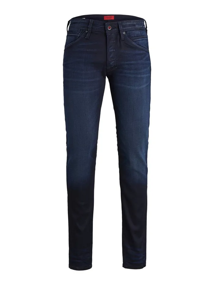 Slim Jeans JACK and JONES Mens GLENN FOX AM 892 SLIM FIT JEANS Blue Blue Denim
