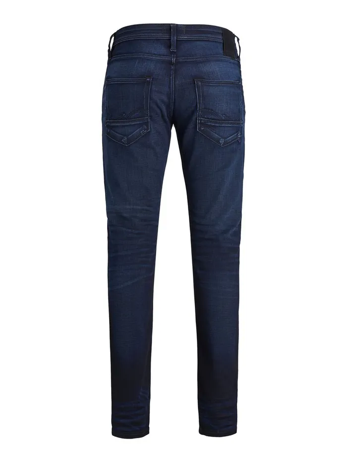 Slim Jeans JACK and JONES Mens GLENN FOX AM 892 SLIM FIT JEANS Blue Blue Denim